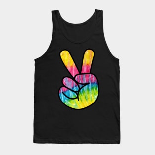 Psychedelic Peace Sign Tank Top